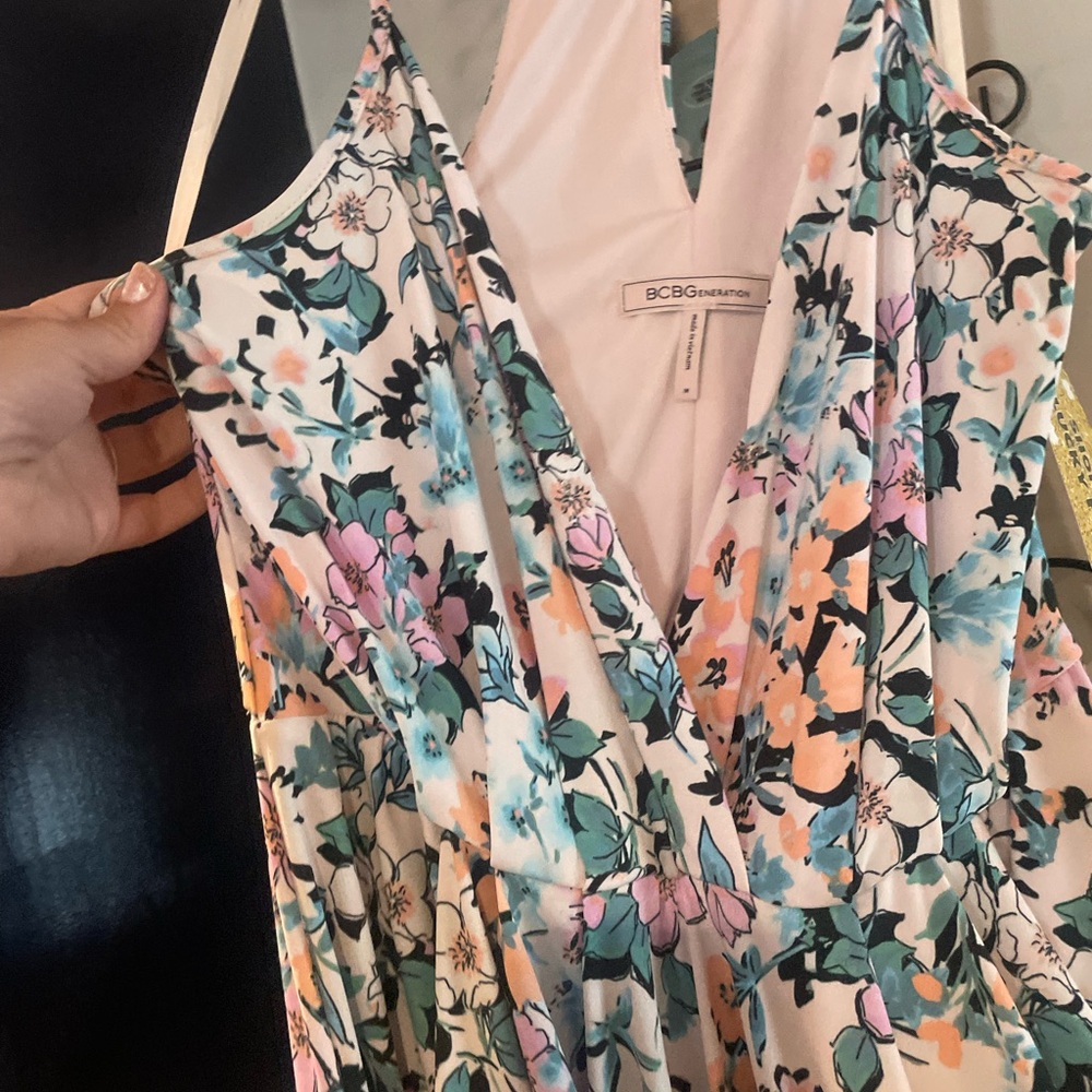 BCBGMaxAzria Multicolor floor length Floral Dress